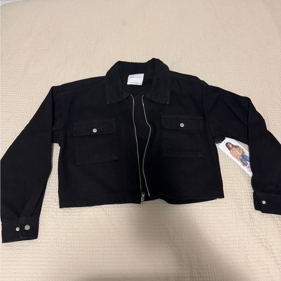 NWT Celebrity Pink Black Utility Jacket Size Large - Picture 7 of 8